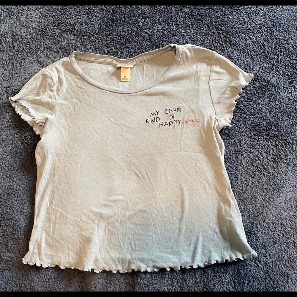 Blue loose fit, short t shirt